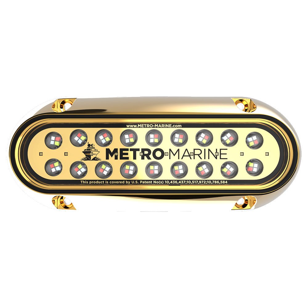 Metro Marine High-Output Elongated Underwater Light w/Intelligent Full Spectrum LEDs - RGBW, 90 Beam [F-BME1-H-FS-90] - The Happy Skipper