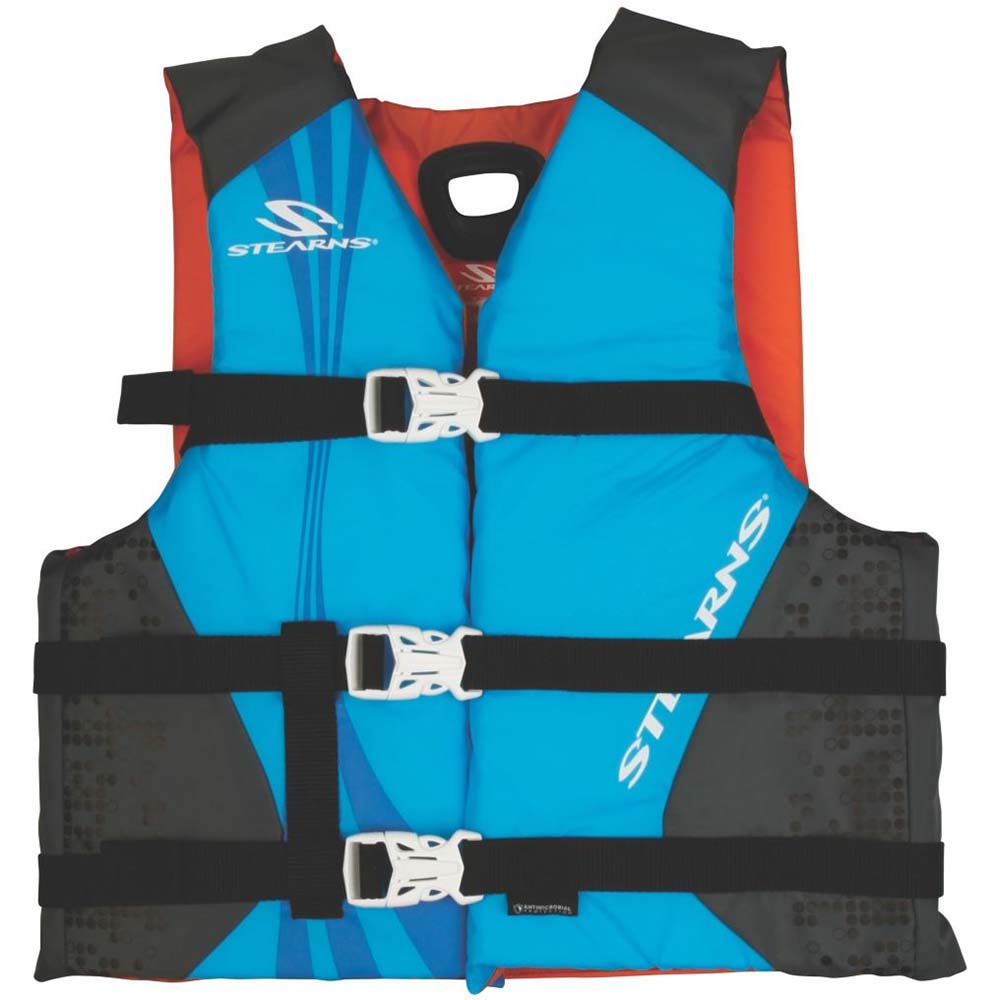 Stearns Antimicrobial Nylon Vest Life Jacket - 30-50lbs - Blue [2000036885] - The Happy Skipper