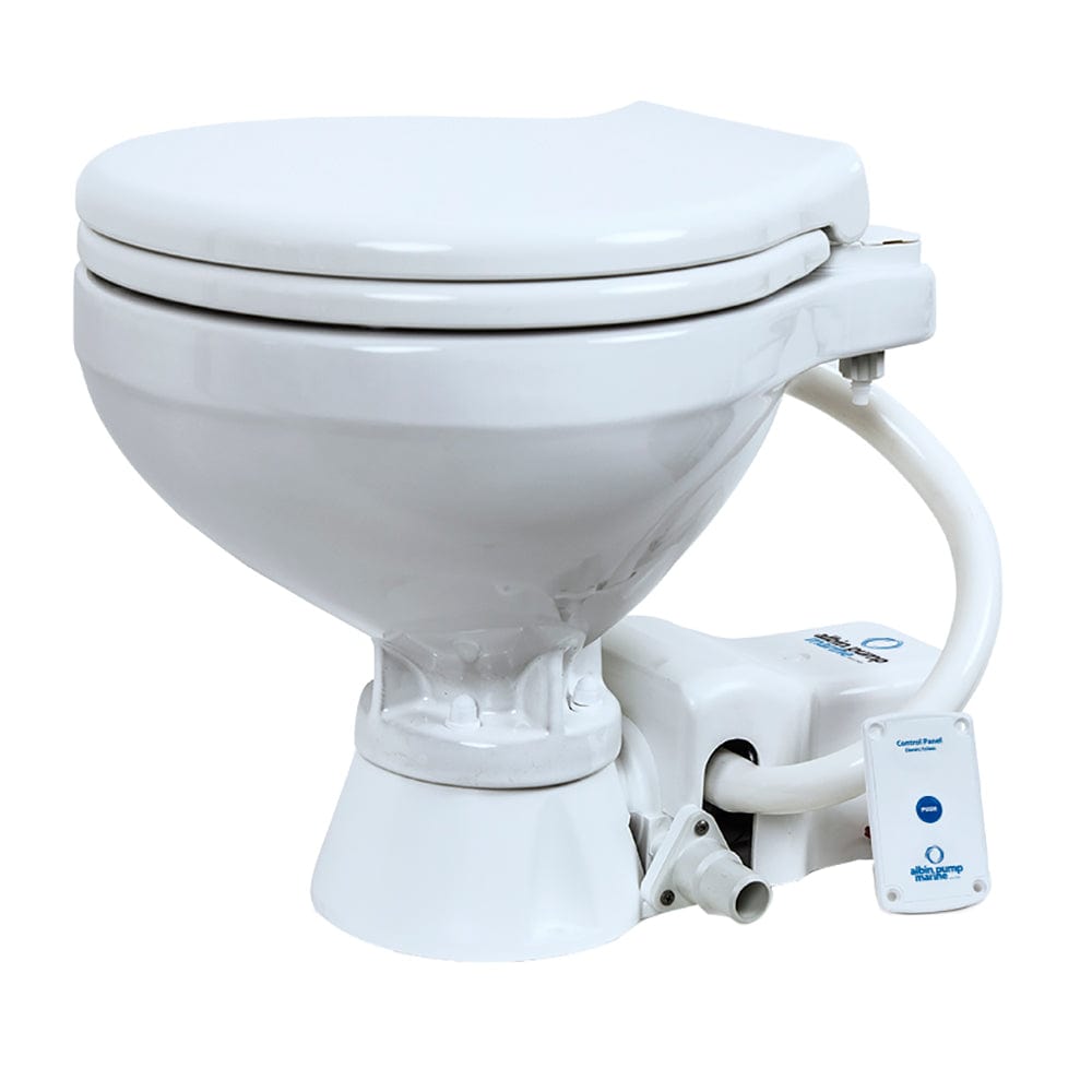 Albin Group Marine Toilet Standard Electric EVO Compact - 12V [07-02-004] - The Happy Skipper