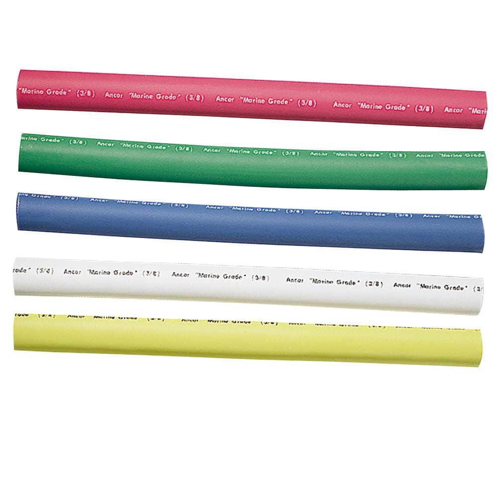 Ancor Adhesive Lined Heat Shrink Tubing - 5-Pack, 6", 12 to 8 AWG, Assorted Colors [304506] - The Happy Skipper
