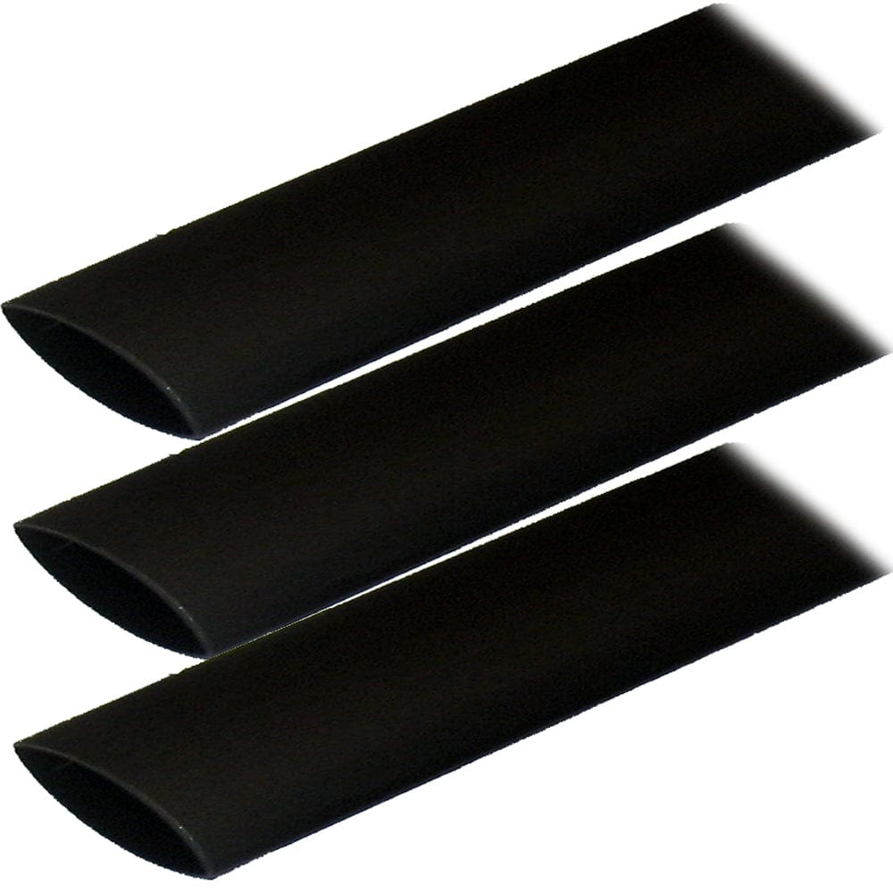 Ancor Adhesive Lined Heat Shrink Tubing (ALT) - 1" x 12" - 3-Pack - Black [307124] - The Happy Skipper