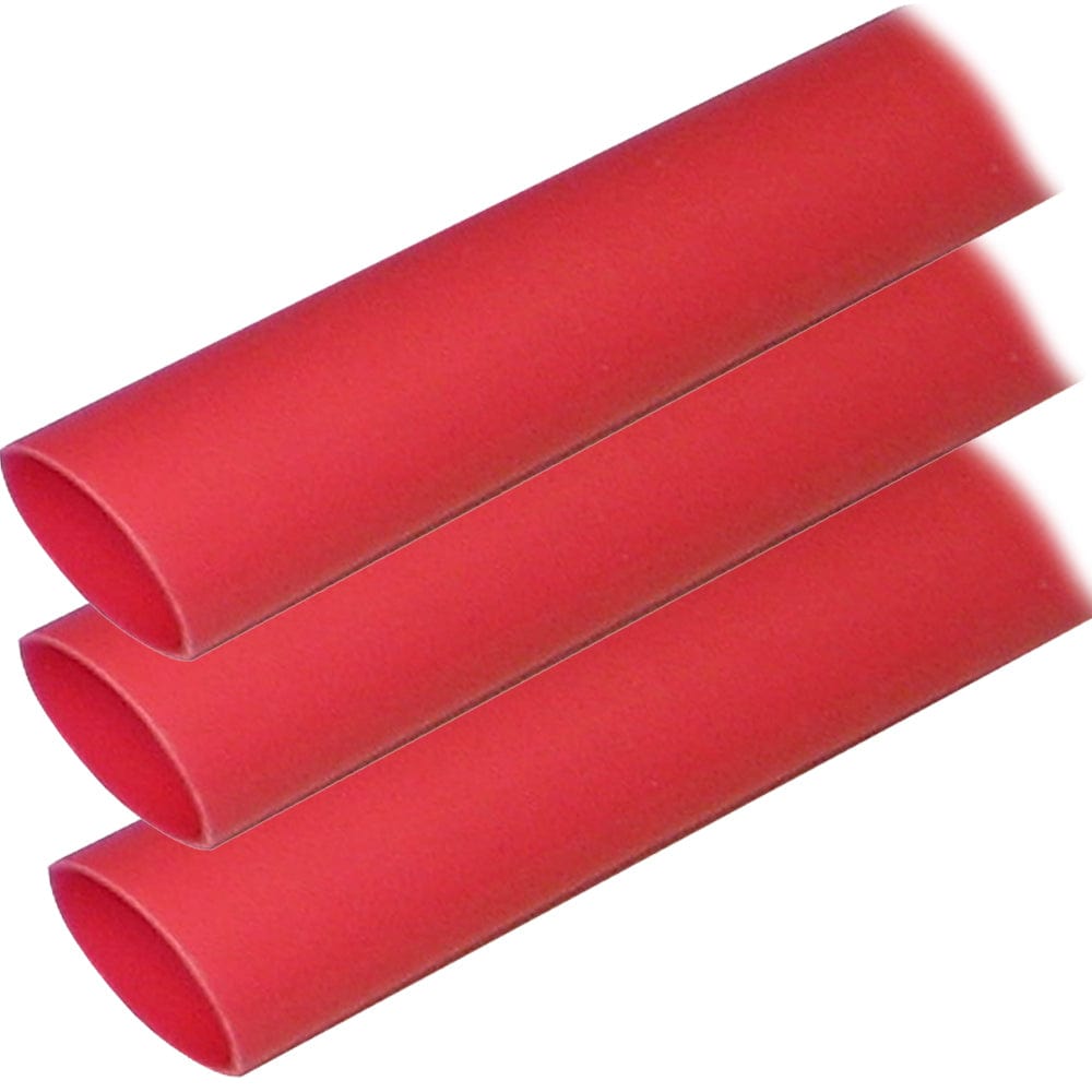 Ancor Adhesive Lined Heat Shrink Tubing (ALT) - 1" x 12" - 3-Pack - Red [307624] - The Happy Skipper