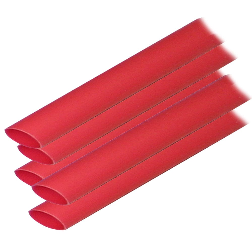 Ancor Adhesive Lined Heat Shrink Tubing (ALT) - 1/2" x 12" - 5-Pack - Red [305624] - The Happy Skipper