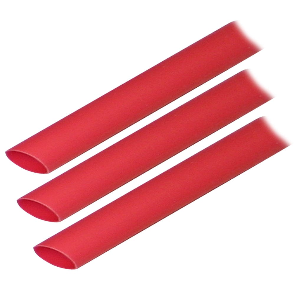 Ancor Adhesive Lined Heat Shrink Tubing (ALT) - 1/2" x 3" - 3-Pack - Red [305603] - The Happy Skipper