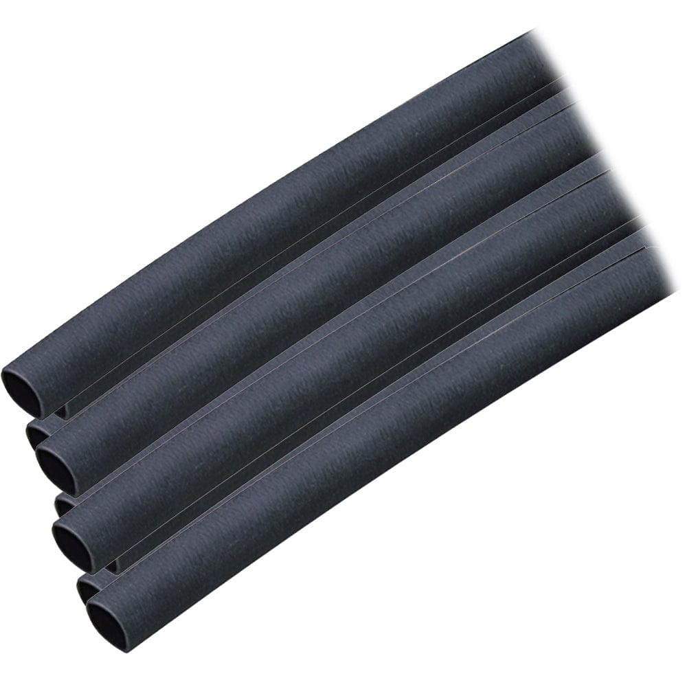 Ancor Adhesive Lined Heat Shrink Tubing (ALT) - 1/4" x 12" - 10-Pack - Black [303124] - The Happy Skipper