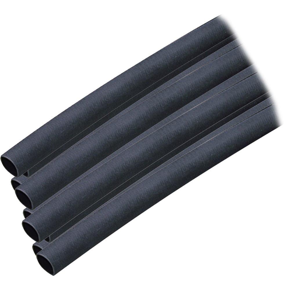 Ancor Adhesive Lined Heat Shrink Tubing (ALT) - 1/4" x 6" - 10-Pack - Black [303106] - The Happy Skipper