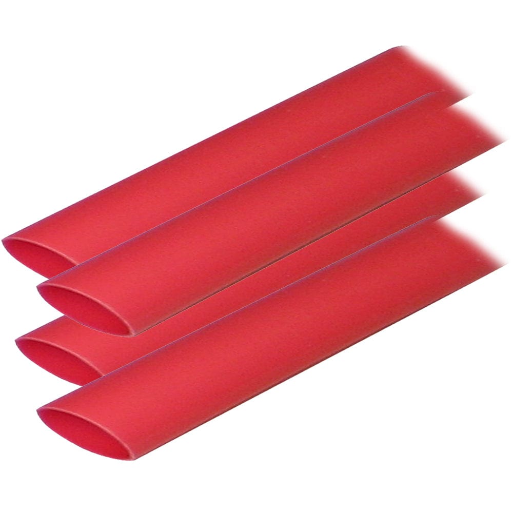 Ancor Adhesive Lined Heat Shrink Tubing (ALT) - 3/4" x 12" - 4-Pack - Red [306624] - The Happy Skipper