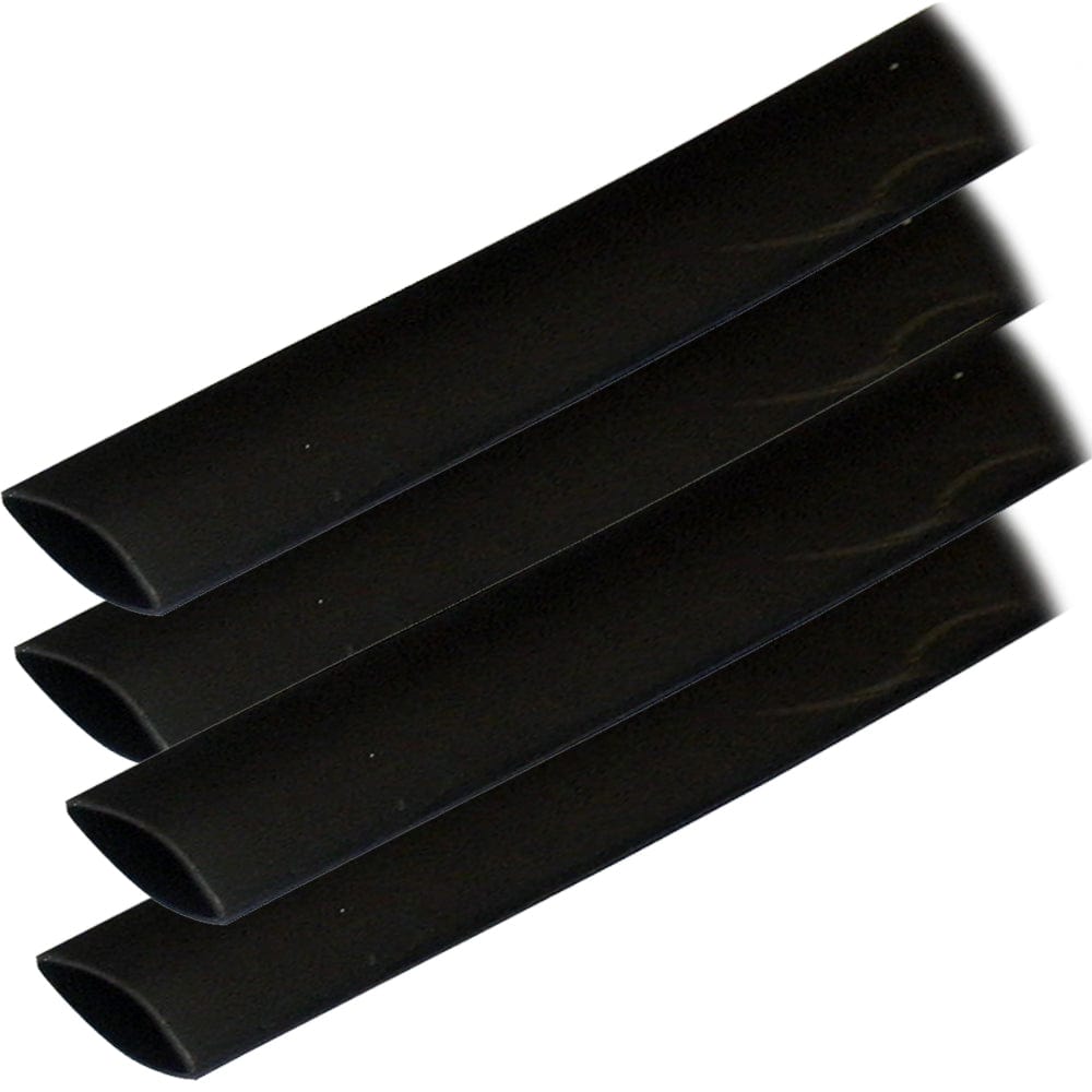 Ancor Adhesive Lined Heat Shrink Tubing (ALT) - 3/4" x 6" - 4-Pack - Black [306106] - The Happy Skipper