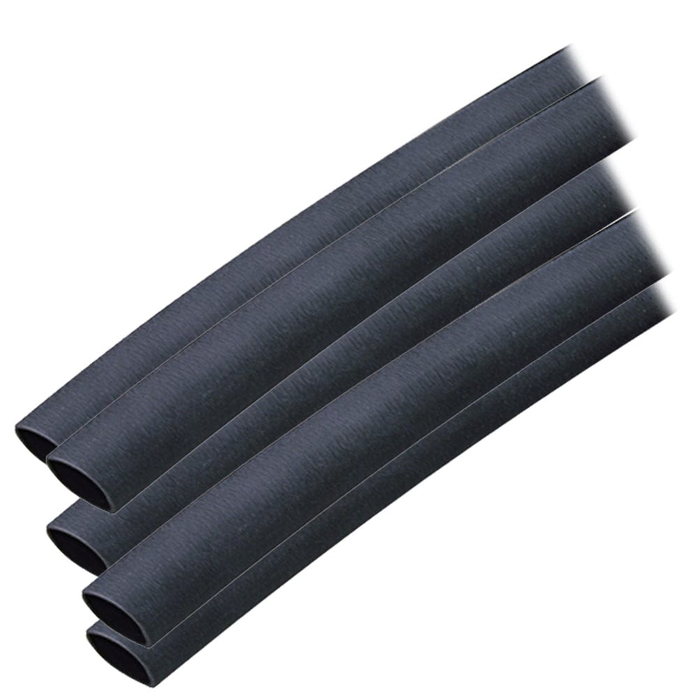 Ancor Adhesive Lined Heat Shrink Tubing (ALT) - 3/8" x 12" - 5-Pack - Black [304124] - The Happy Skipper