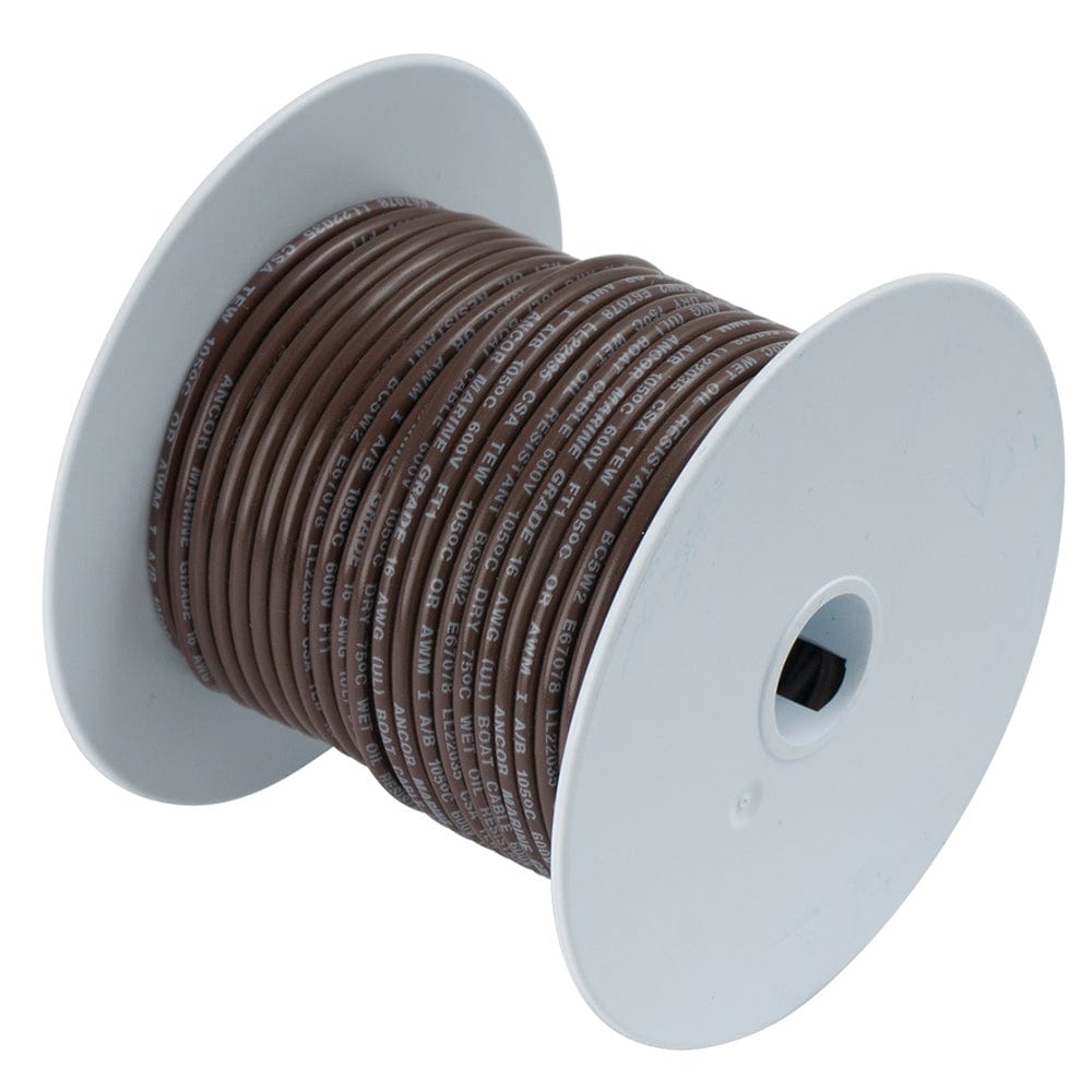 Ancor Brown 12 AWG Tinned Copper Wire - 100' [106210] - The Happy Skipper