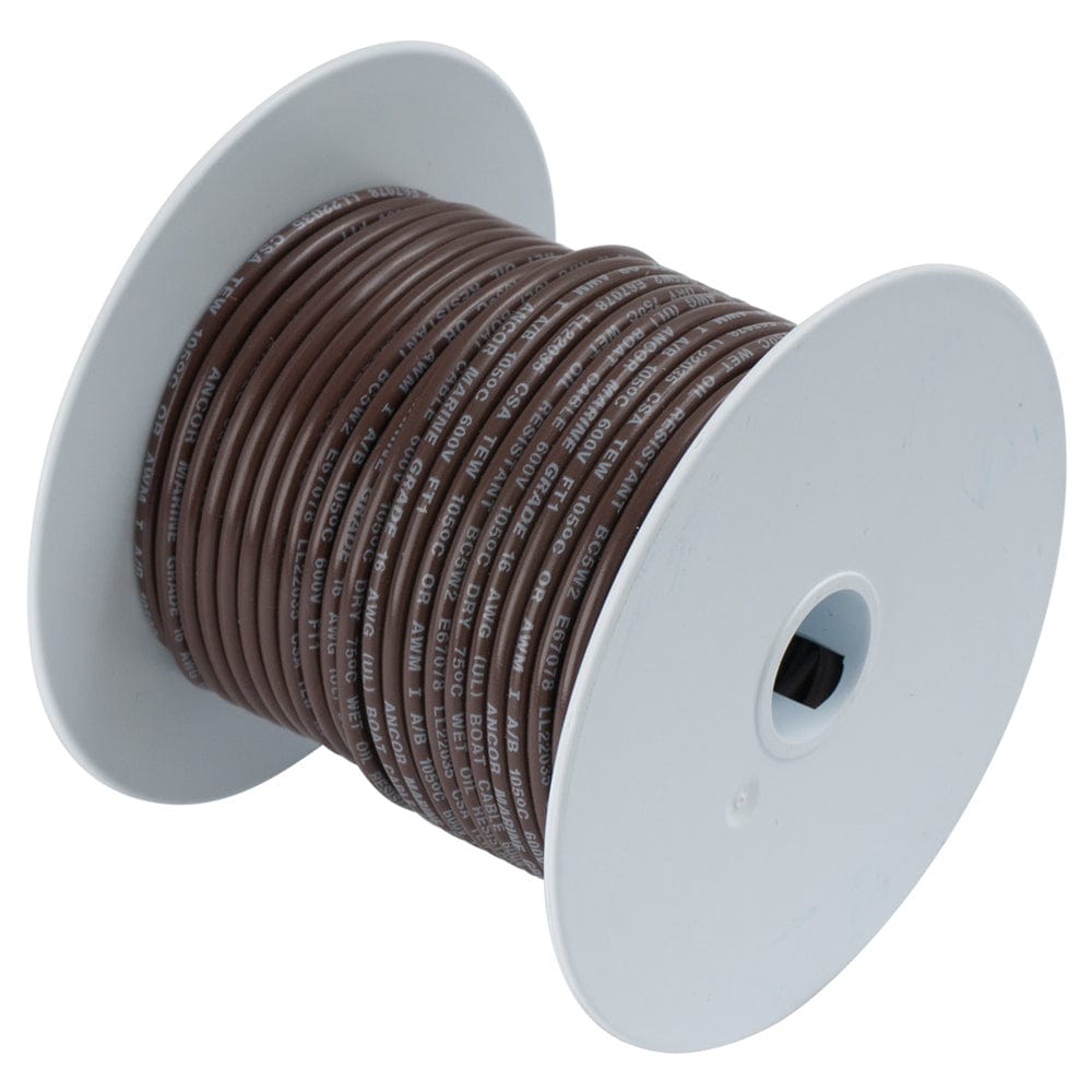 Ancor Brown 14AWG Tinned Copper Wire - 100' [104210] - The Happy Skipper