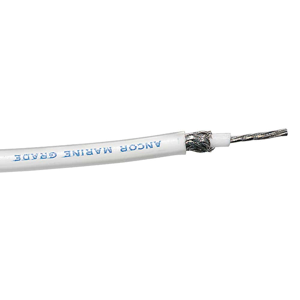 Ancor RG-213 White Tinned Coaxial Cable - 100' [151710] - The Happy Skipper