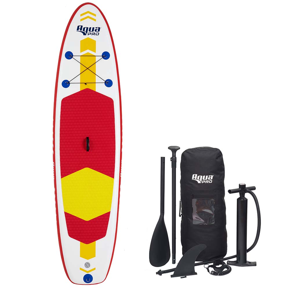 Aqua Leisure 10 Inflatable Stand-Up Paddleboard Drop Stitch w/Oversized Backpack f/Board Accessories [APR20925] - The Happy Skipper