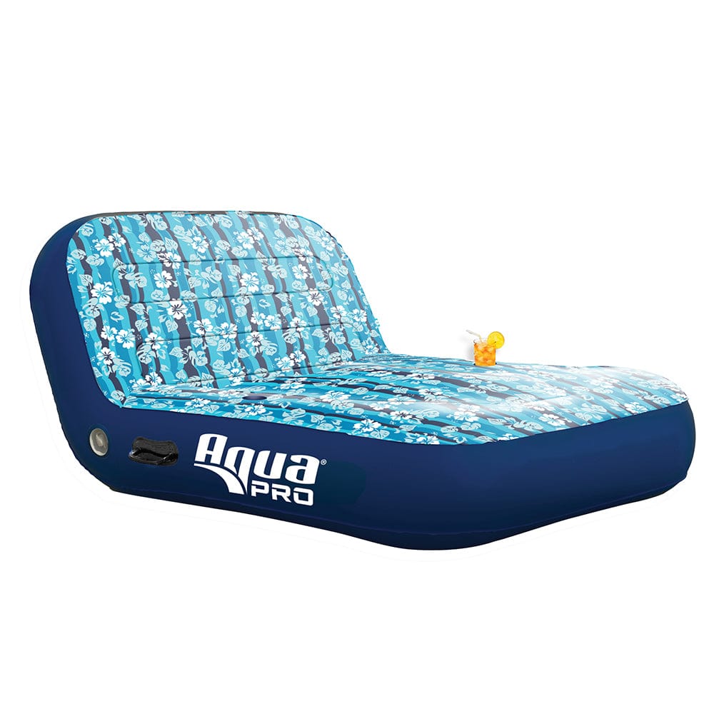 Aqua Leisure Ultra Cushioned Comfort Lounge Hawaiian Wave Print - 2-Person [APL17011S2] - The Happy Skipper