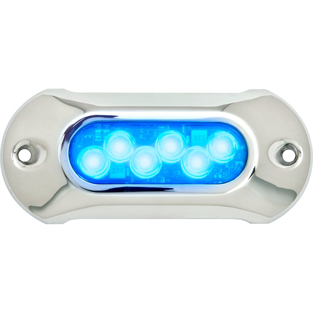 Attwood Light Armor Underwater LED Light - 6 LEDs - Blue [65UW06B-7] - The Happy Skipper