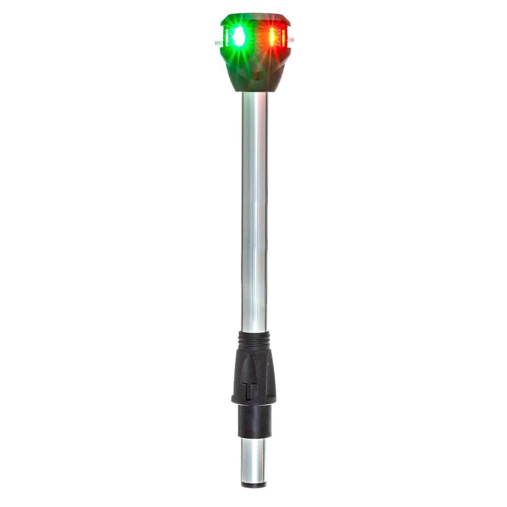 Attwood LightArmor Bi-Color Navigation Pole Light w/Task Light - Straight - 10" [NV6LC2-10-7] - The Happy Skipper