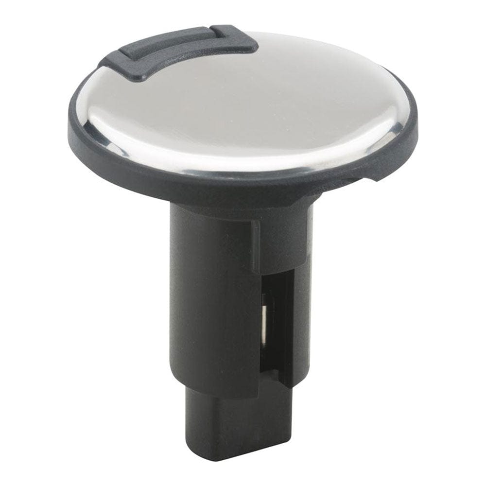 Attwood LightArmor Plug-In Base - 3 Pin - Stainless Steel - Round [910R3PSB-7] - The Happy Skipper