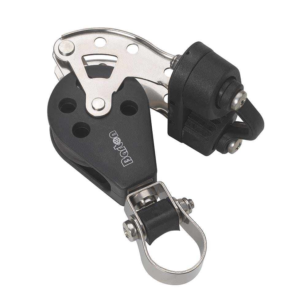 Barton Marine Size 3 Stanchion Lead Block - Single w/Becket Cam Cleat [N03591] - The Happy Skipper