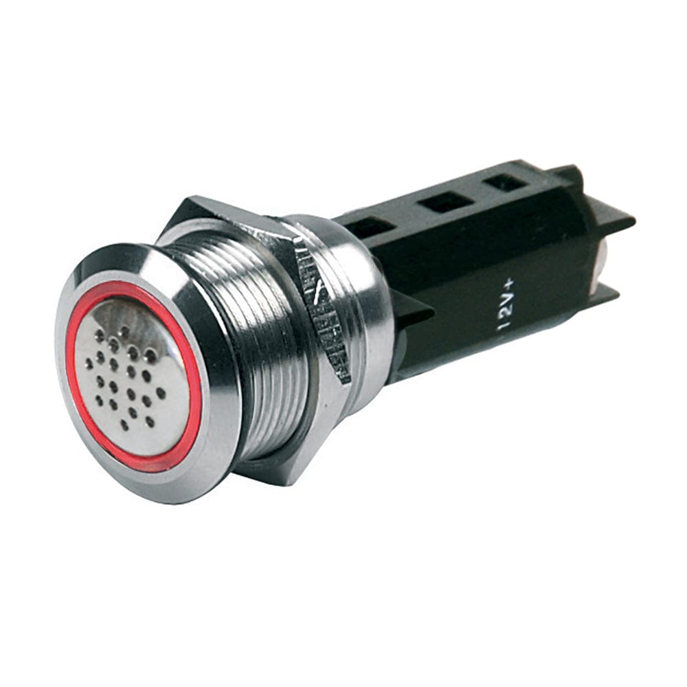 BEP 12V Buzzer w/Red LED Warning Light - Stainless Steel [80-511-0009-00] - The Happy Skipper