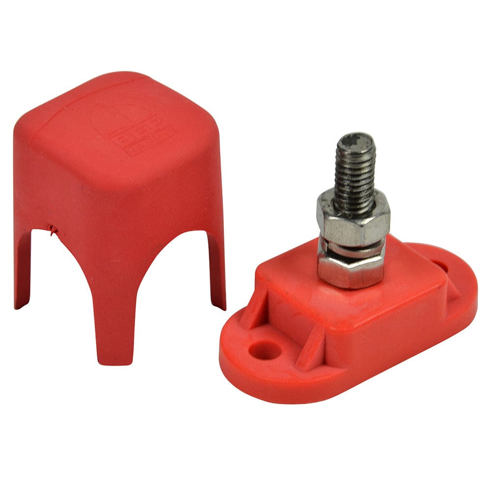 BEP Pro Installer Single Insulated Distribution Stud - 1/4" - Positive [IS-6MM-1R/DSP] - The Happy Skipper