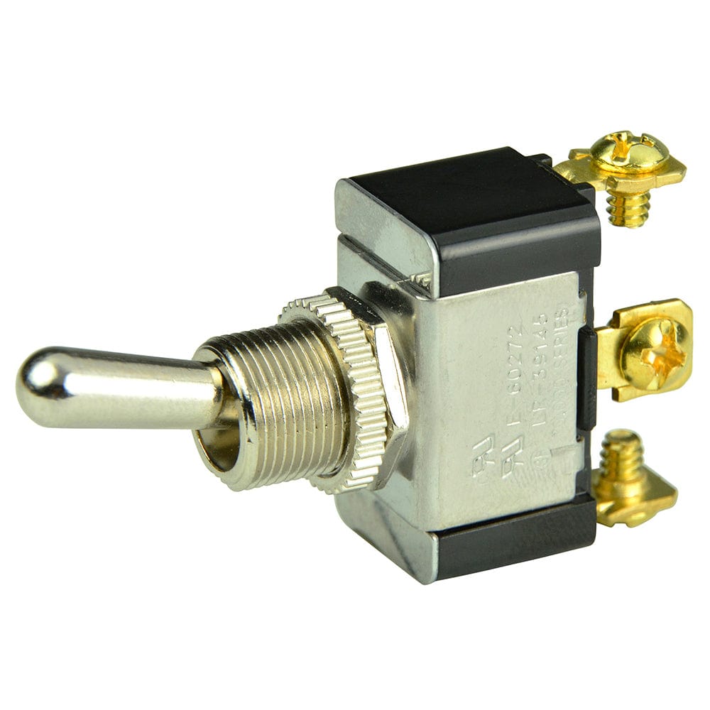 BEP SPDT Chrome Plated Toggle Switch - ON/OFF/(ON) [1002015] - The Happy Skipper