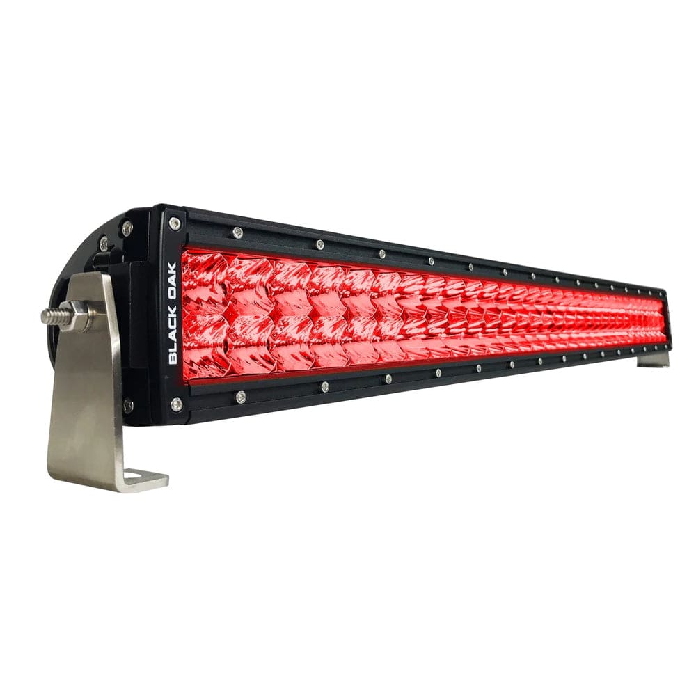 Black Oak Curved Double Row Combo Red Predator Hunting 30" Light Bar - Black [30CR-D3OS] - The Happy Skipper