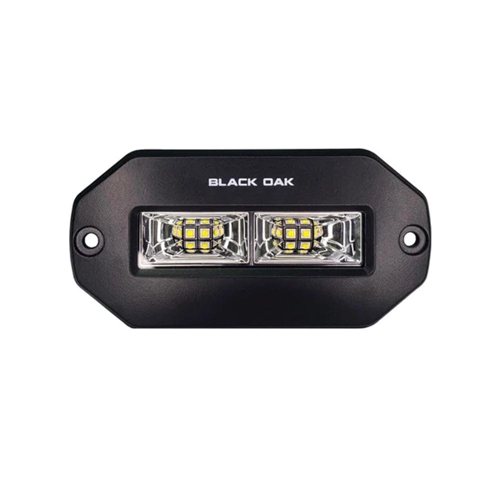 Black Oak Pro Series 4" Flush Mount Spreader Light - Black Housing [4BFMSL-S] - The Happy Skipper