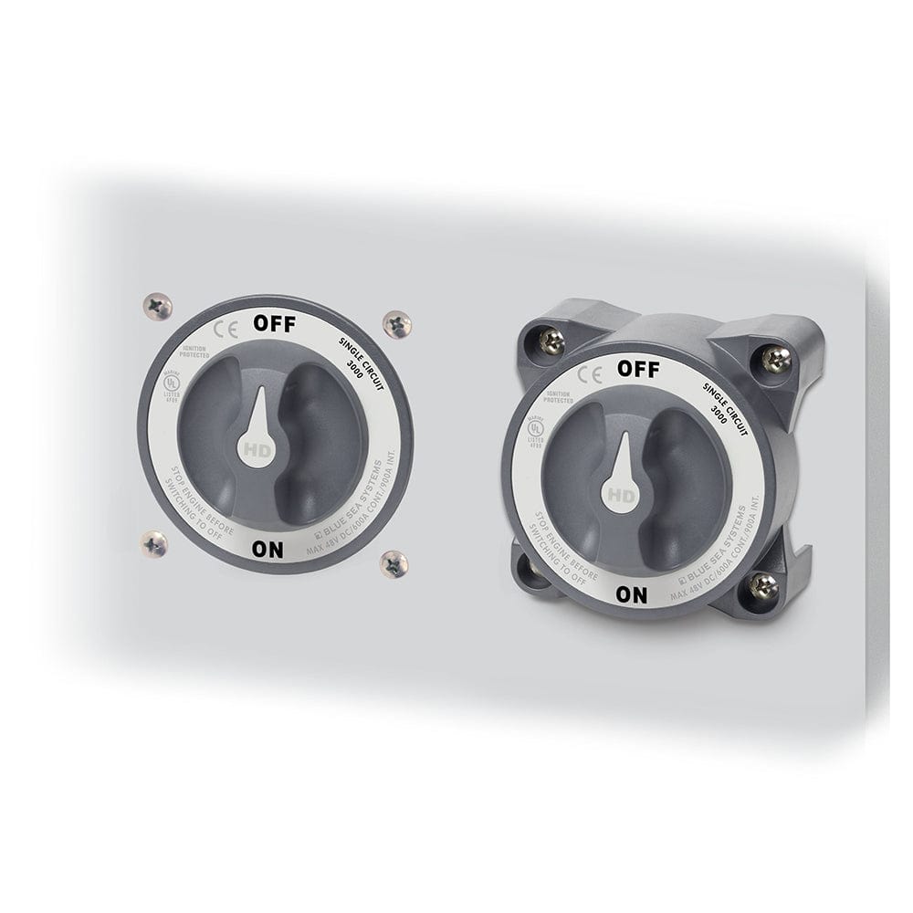 Blue Sea 3001 HD-Series Battery Switch Single Circuit ON/OFF w/AFD [3001] - The Happy Skipper