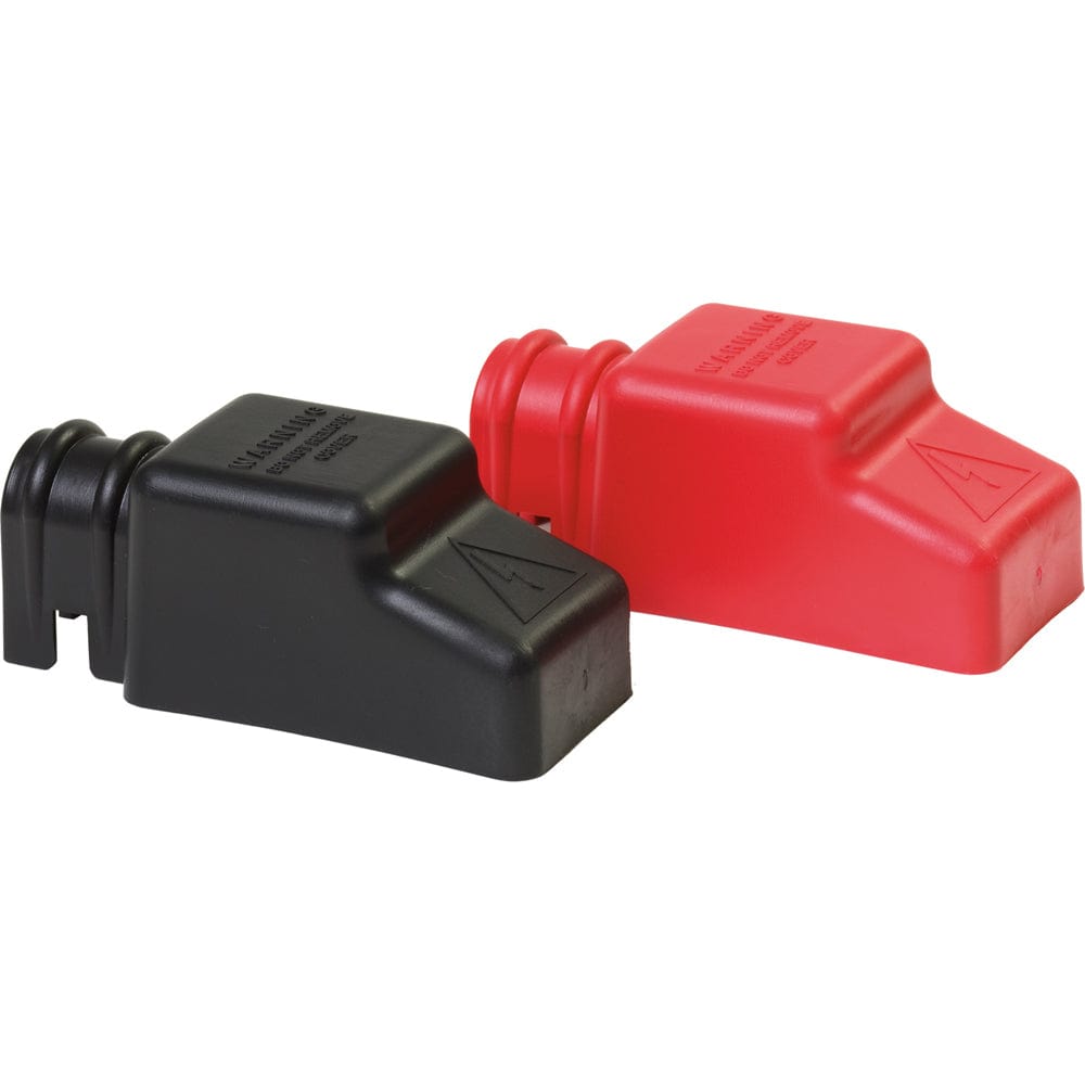 Blue Sea 4018 Square CableCap Insulators Pair Red/Black [4018] - The Happy Skipper