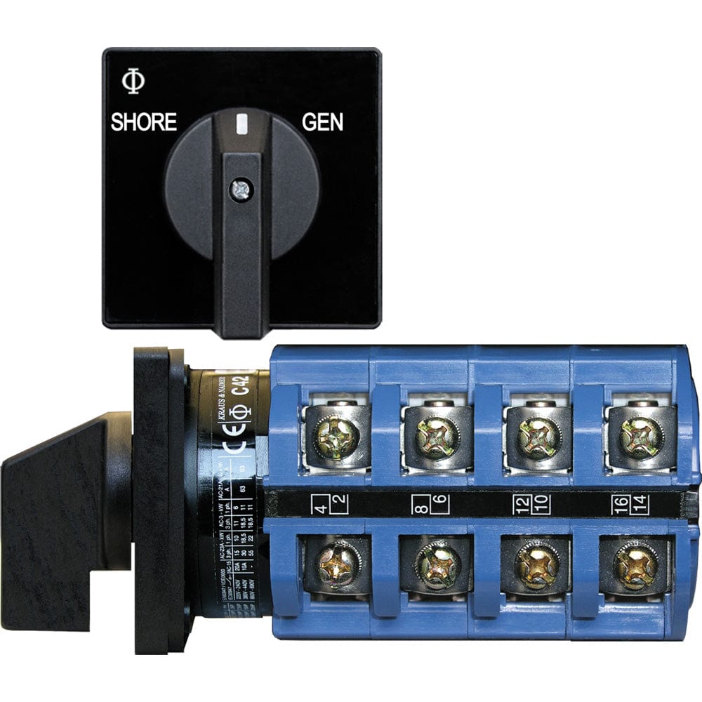 Blue Sea 6337 Switch, AC 120V AC 30A OFF+2 Position [6337] - The Happy Skipper