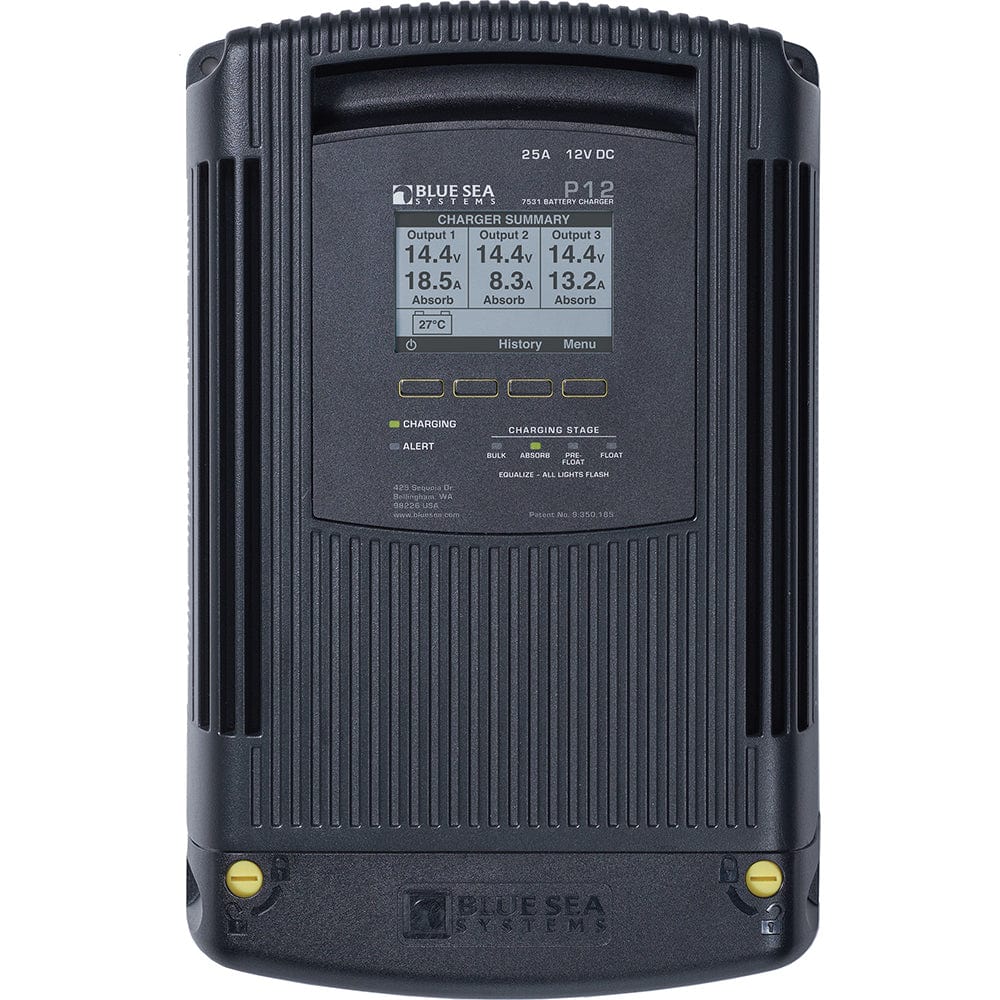 Blue Sea 7531 P12 Battery Charger - 12V DC 25A [7531] - The Happy Skipper