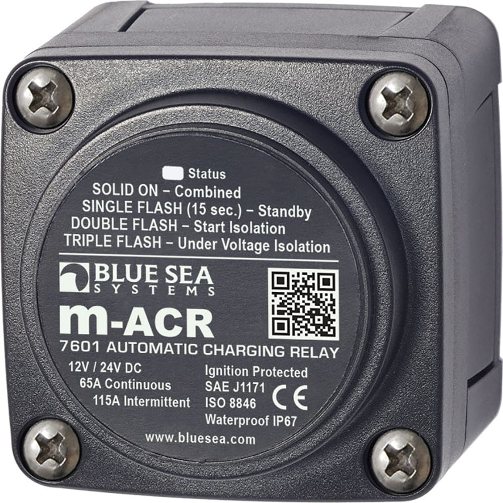 Blue Sea 7601 DC Mini ACR Automatic Charging Relay - 65 Amp [7601] - The Happy Skipper