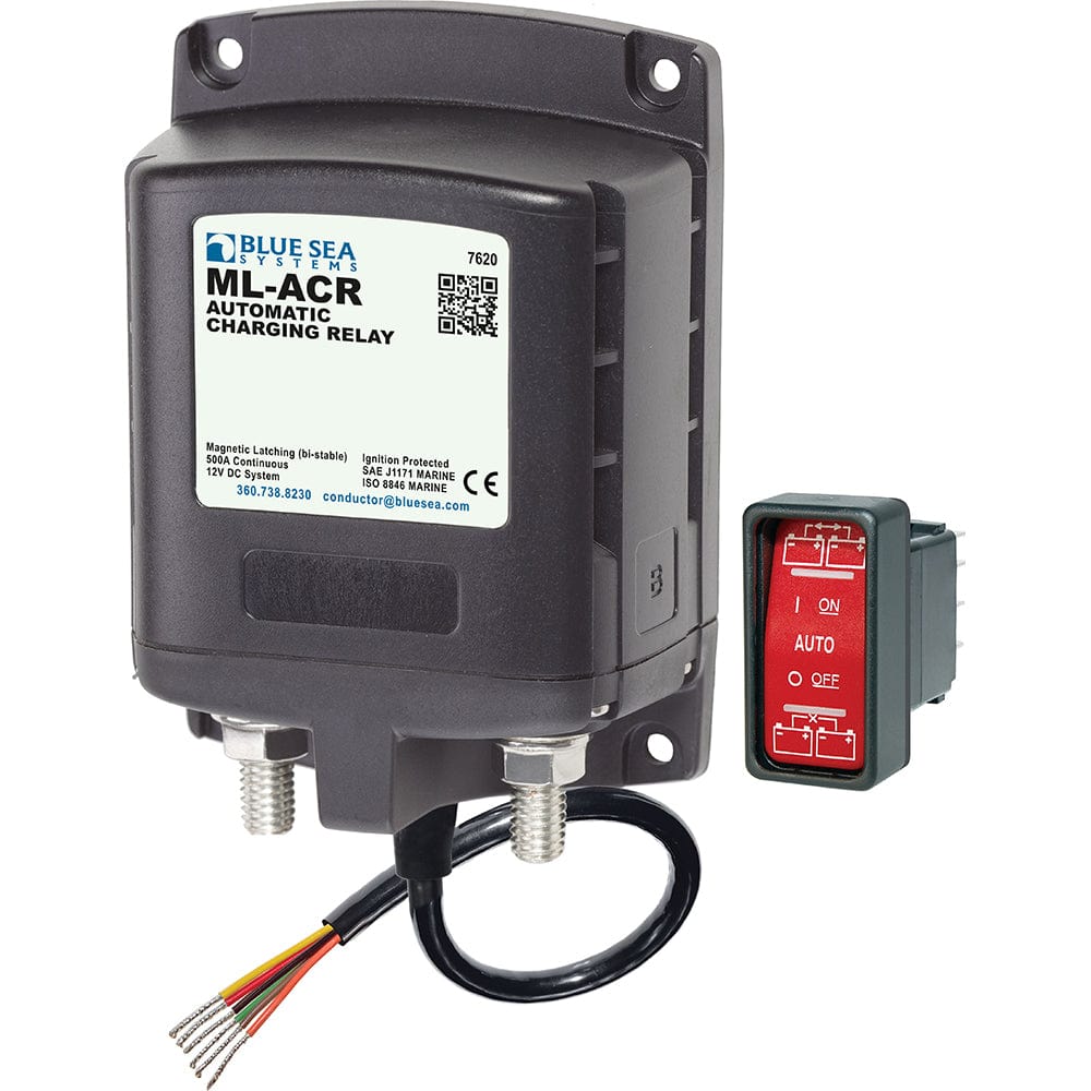 Blue Sea 7620 ML-Series Automatic Charging Relay (Magnetic Latch) 12VDC [7620] - The Happy Skipper