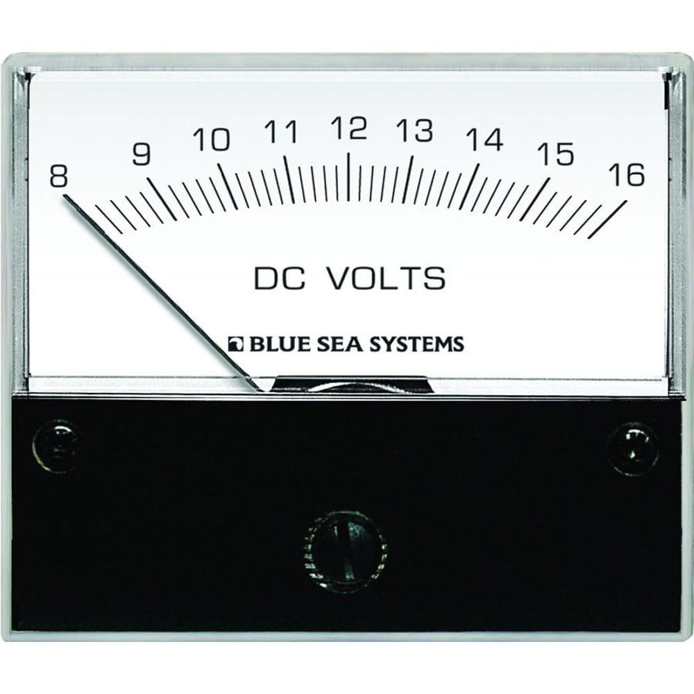Blue Sea 8003 DC Analog Voltmeter - 2-3/4" Face, 8-16 Volts DC [8003] - The Happy Skipper