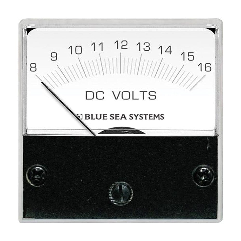 Blue Sea 8028 DC Analog Micro Voltmeter - 2" Face, 8-16 Volts DC [8028] - The Happy Skipper