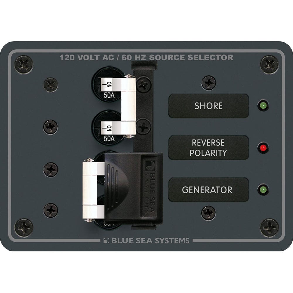 Blue Sea 8061 AC Toggle Source Selector 120V AC - 50AMP [8061] - The Happy Skipper