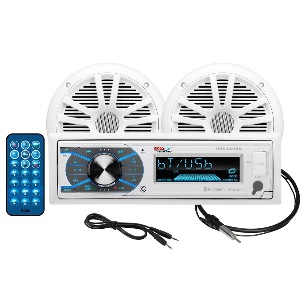 Boss Audio MCK632WB.6 Marine Stereo 6.5" Speaker Kit - White [MCK632WB.6] - The Happy Skipper