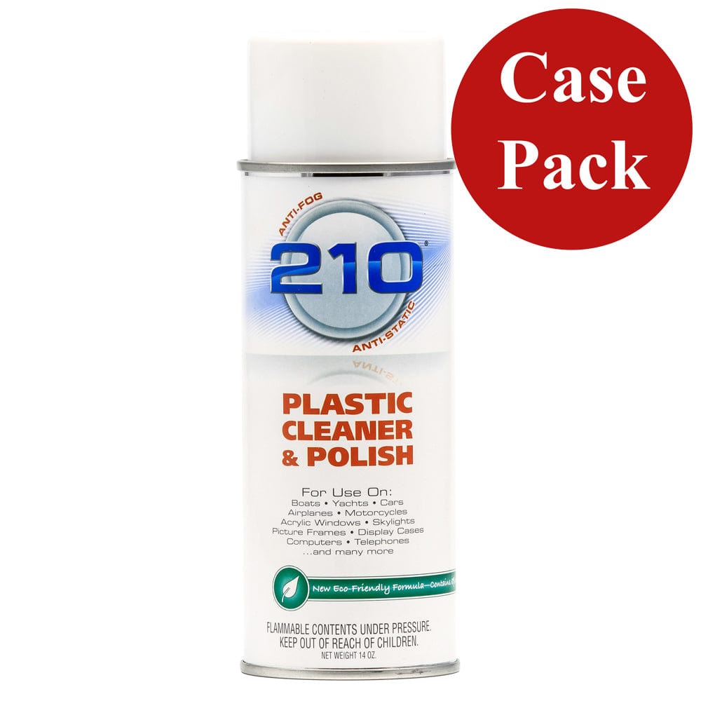 Camco 210 Plastic Cleaner Polish - 14oz Spray - Case of 12 [40934CASE] - The Happy Skipper
