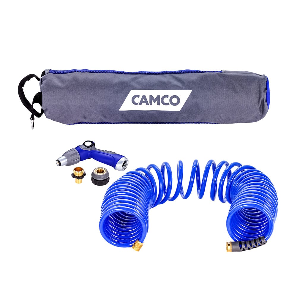 Camco 40 Coiled Hose Spray Nozzle Kit [41982] - The Happy Skipper