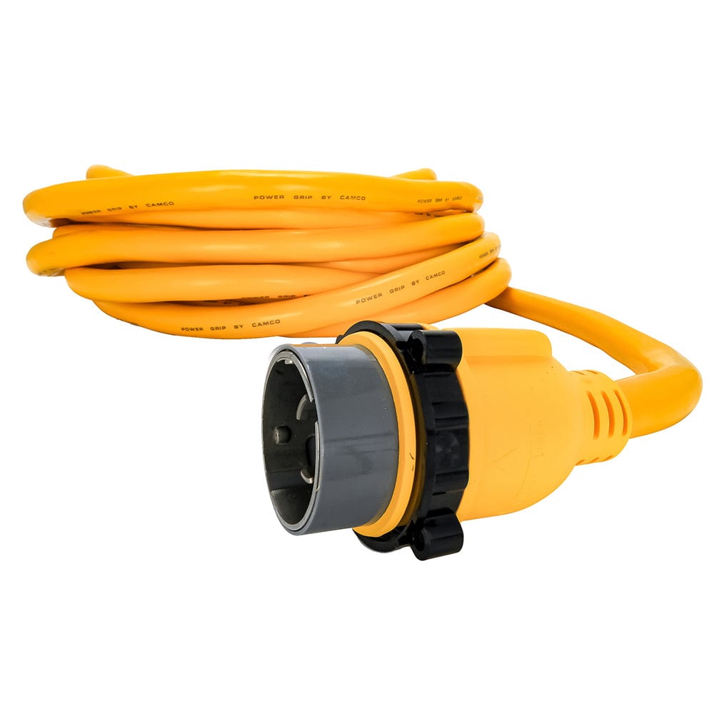 Camco 50 Amp Power Grip Marine Extension Cord - 50 M-Locking/F-Locking Adapter [55623] - The Happy Skipper