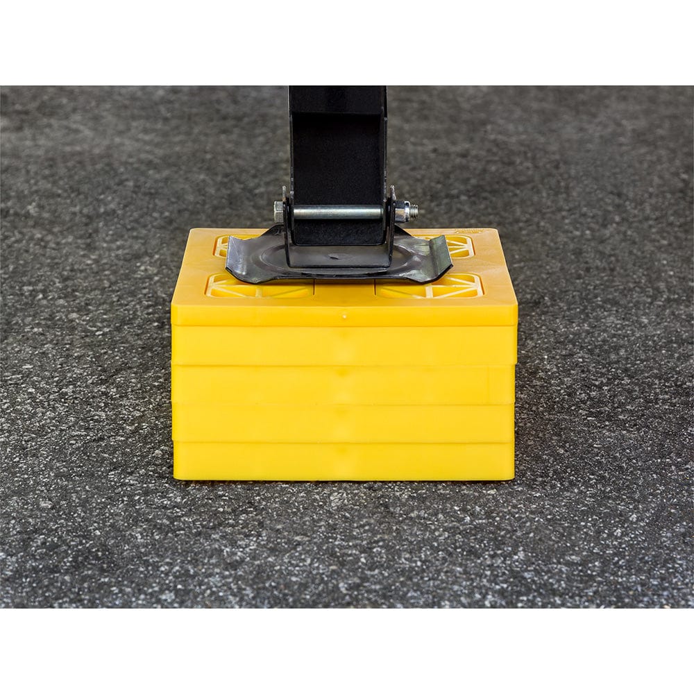 Camco FasTen Leveling Blocks w/T-Handle - 2x2 - Yellow *10-Pack [44512] - The Happy Skipper