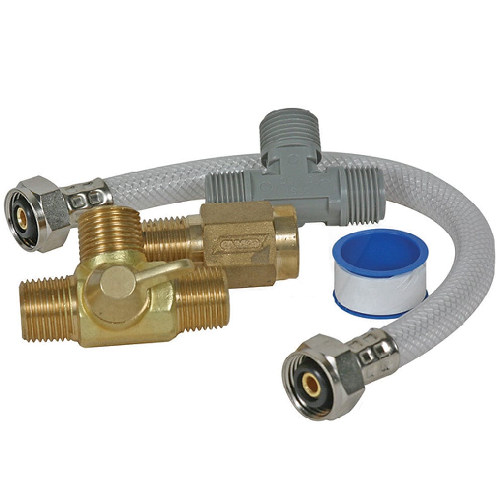 Camco Quick Turn Permanent Waterheater Bypass Kit [35983] - The Happy Skipper