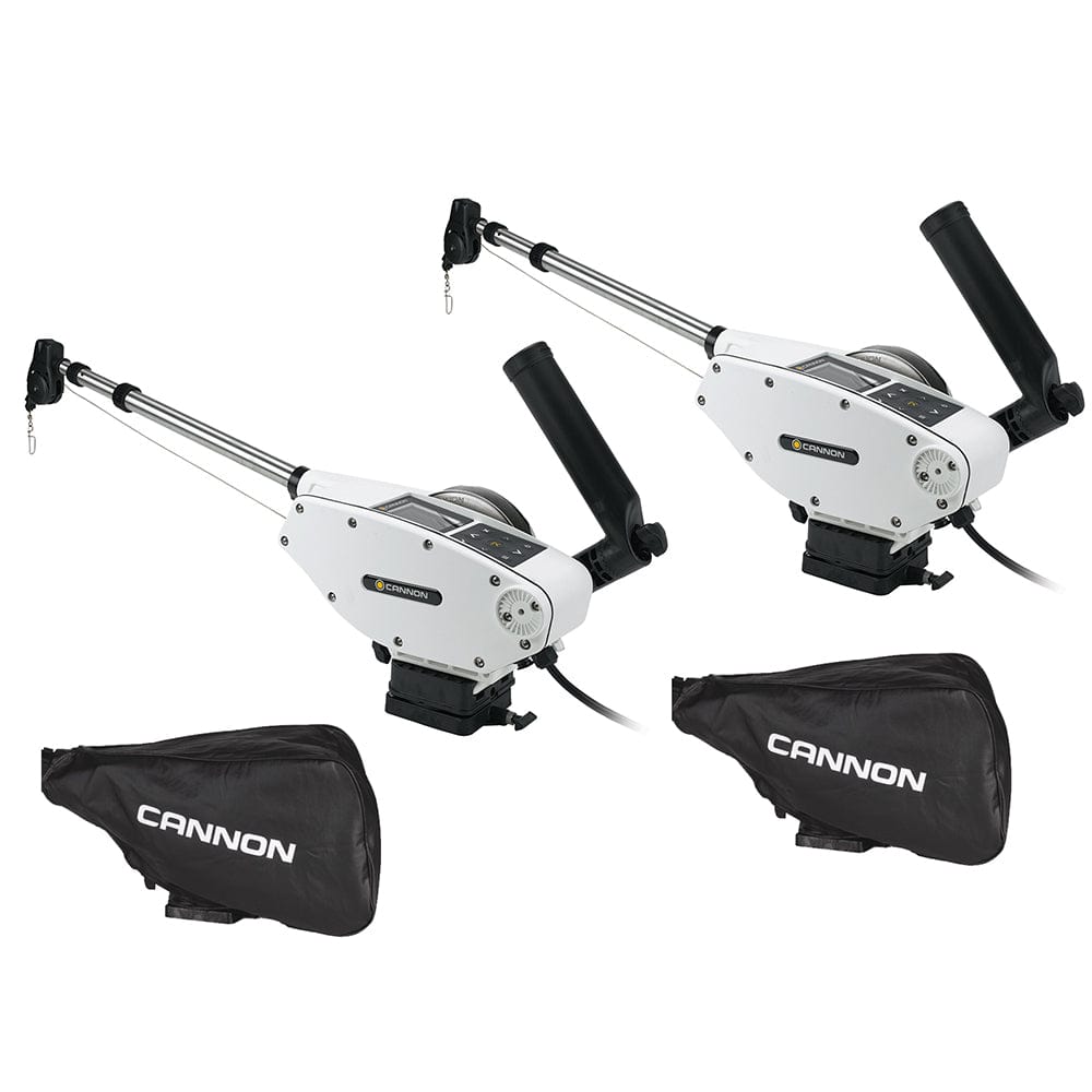 Cannon Optimum 10 Tournament Series (TS) BT Electric Downrigger 2-Pack w/Black Covers [1902340X2/COVERS] - The Happy Skipper