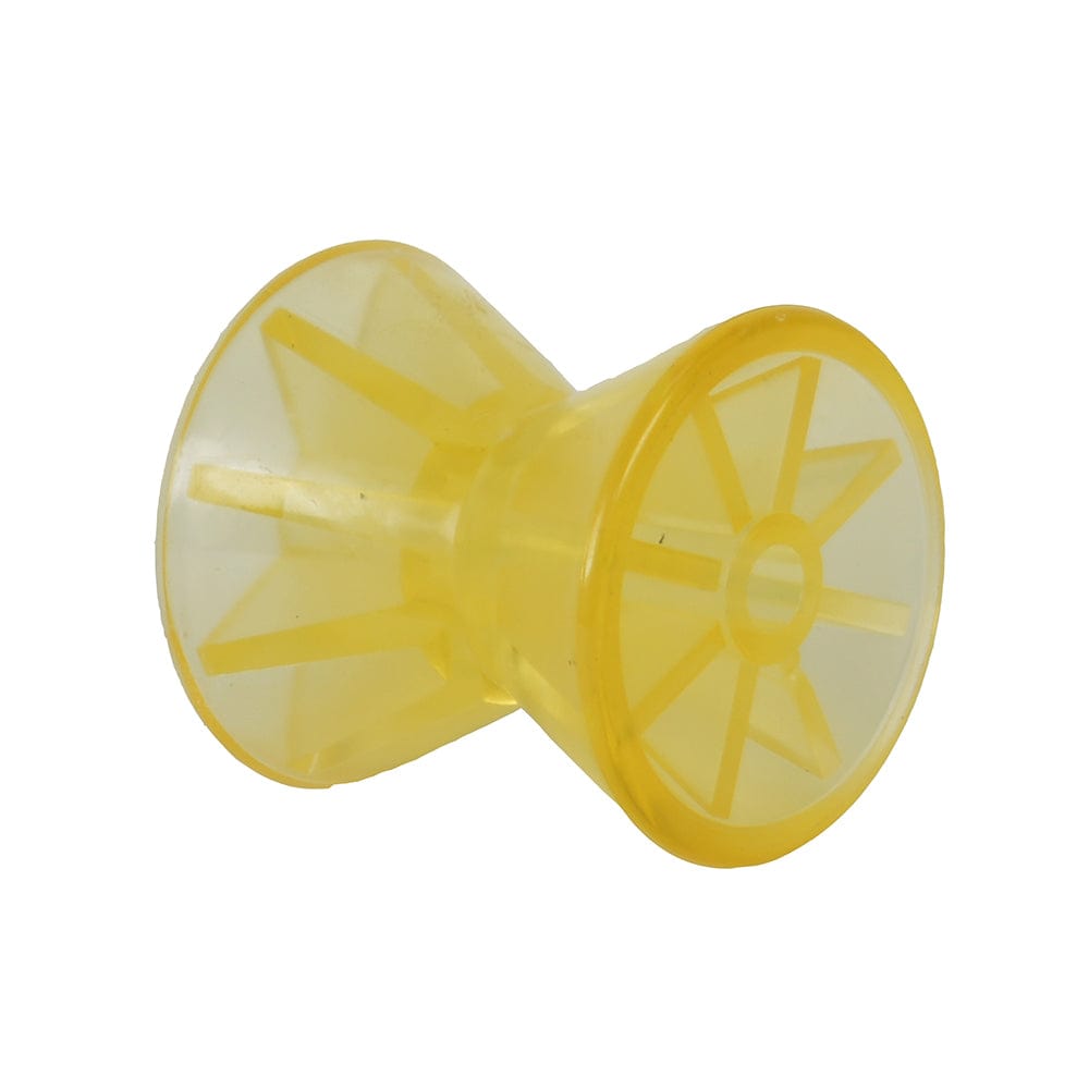 C.E. Smith Bow Roller - Yellow PVC - 4" x 1/2" ID [29543] - The Happy Skipper