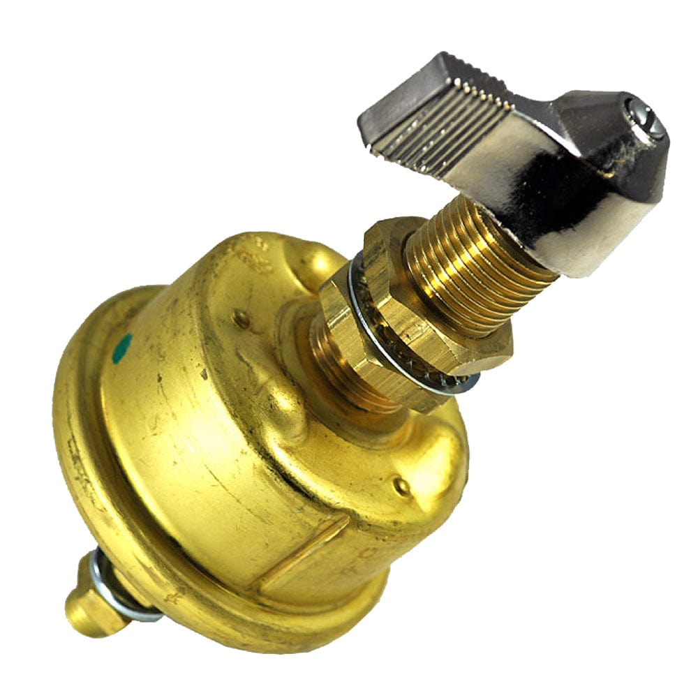Cole Hersee Single Pole Brass Marine Battery Switch - 175 Amp - Continuous 800 Amp Intermittent [M-284-01-BP] - The Happy Skipper