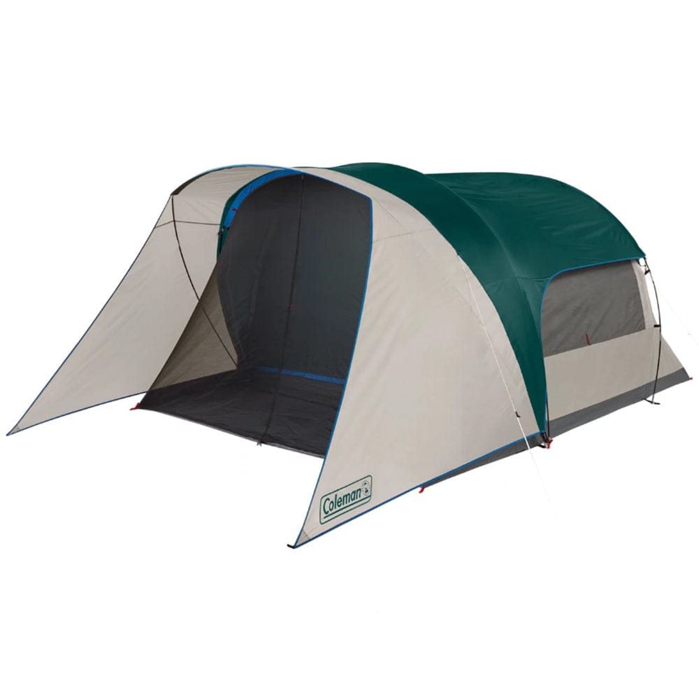 Coleman 6-Person Cabin Tent with Screened Porch - Evergreen [2000035608] - The Happy Skipper