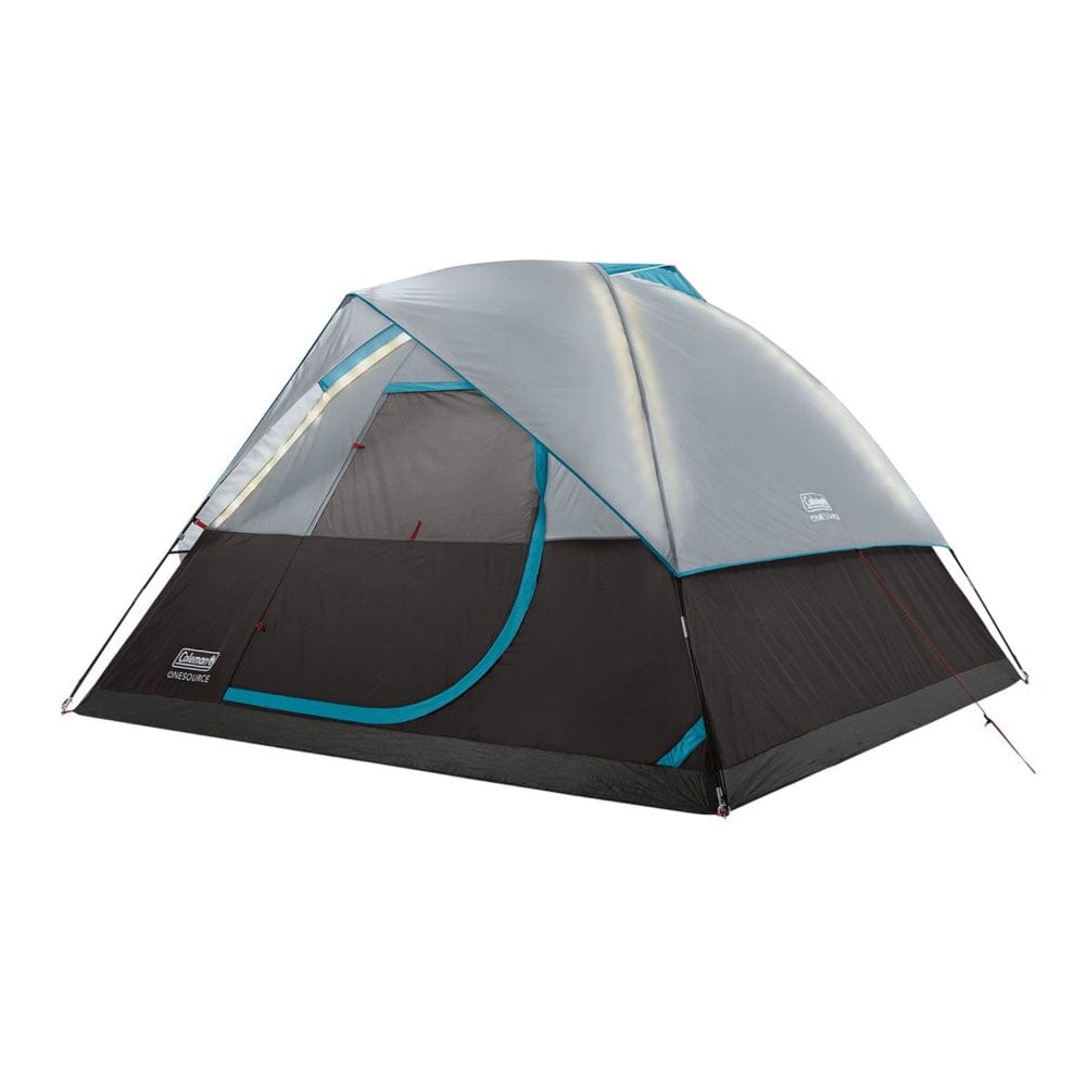 Coleman OneSource Rechargeable 4-Person Camping Dome Tent w/Airflow System LED Lighting [2000035457] - The Happy Skipper