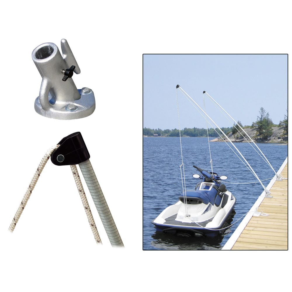 Dock Edge Economy Mooring Whips 8ft 2000 LBS up to 18ft [3100-F] - The Happy Skipper
