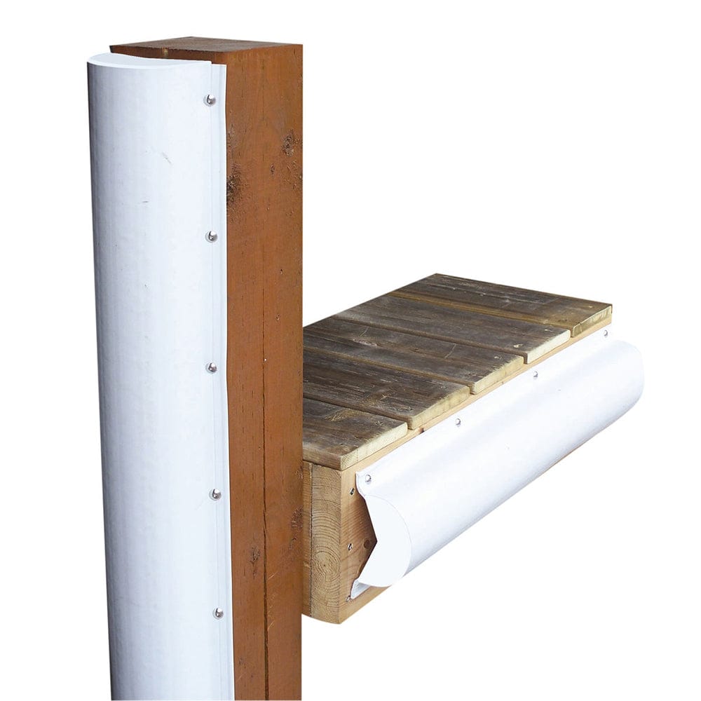 Dock Edge Piling Bumper - One End Capped - 6' - White [1020-F] - The Happy Skipper
