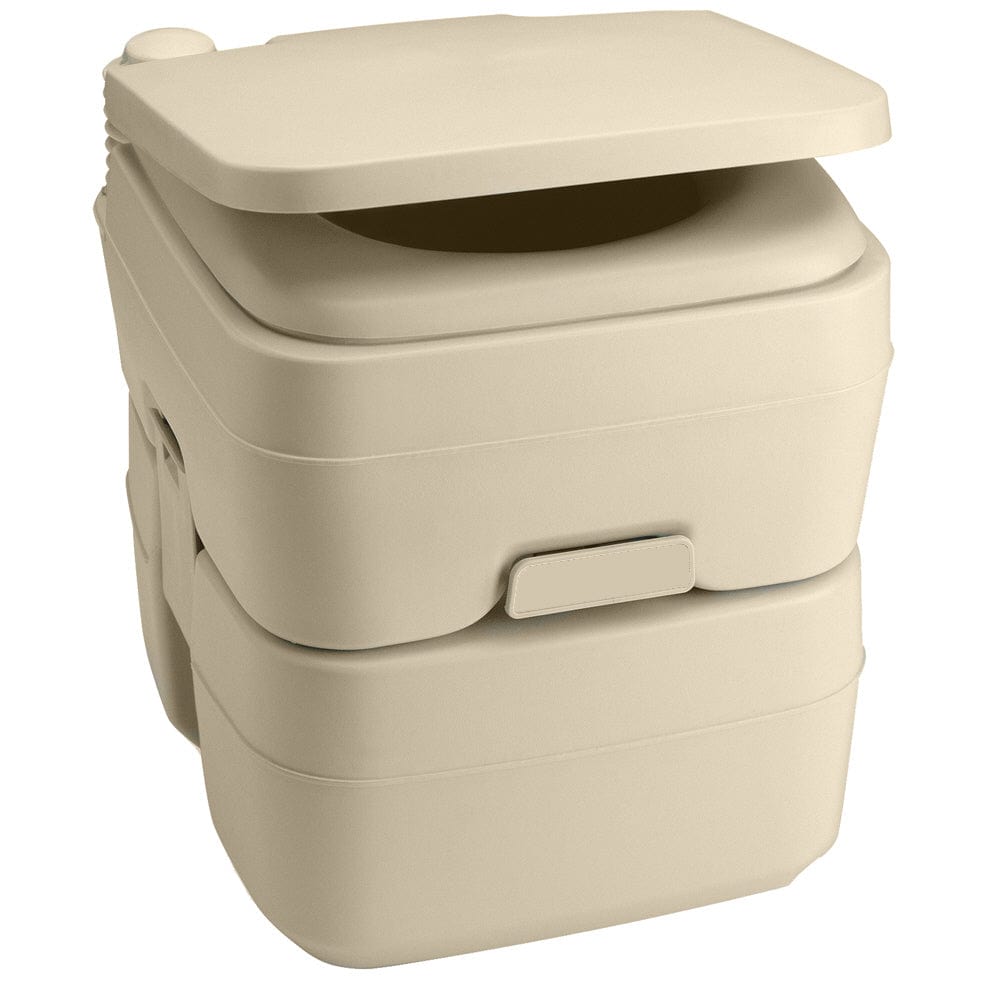Dometic 965 MSD Portable Toilet w/Mounting Brackets - 5 Gallon - Parchment [311196502] - The Happy Skipper